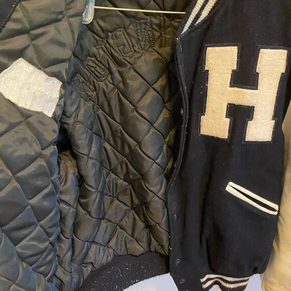 Vintage 1989 XL Huntington High School Letterman Jacket - Picture 9 of 12